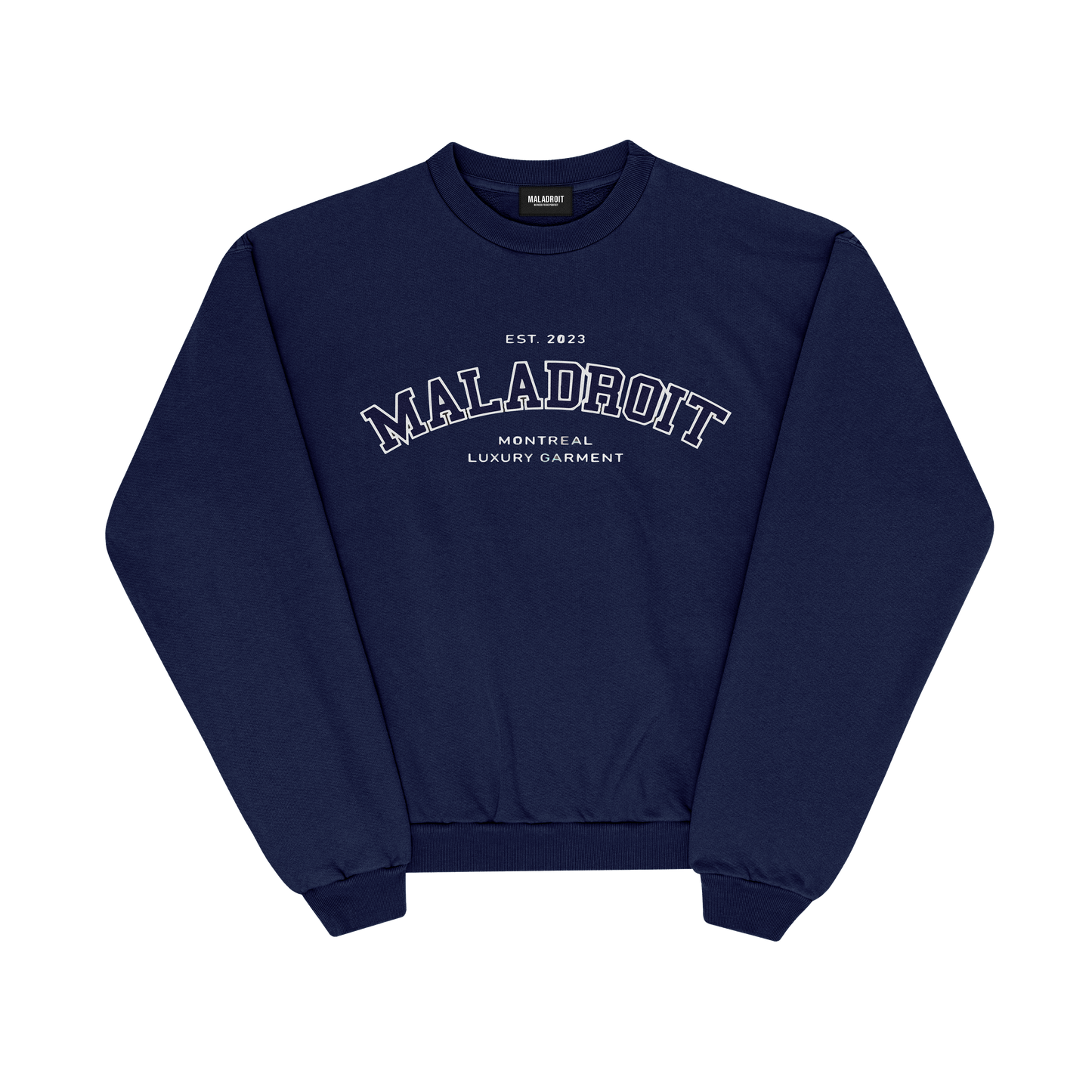 Le crewneck collégial - Bleu