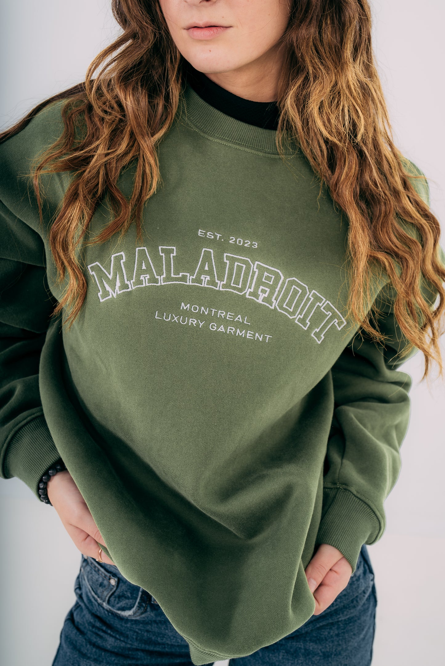 The collegial Sweater - Green