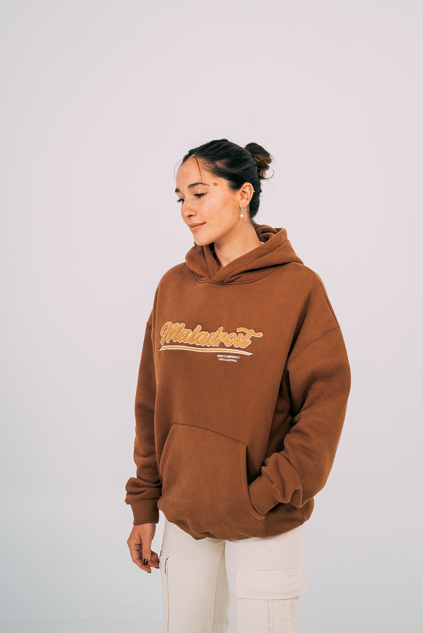 The perfectly imperfect Hoodie - Brown