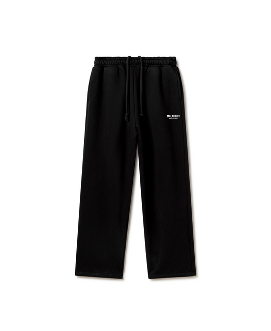 essential Jogger : straight leg - Black