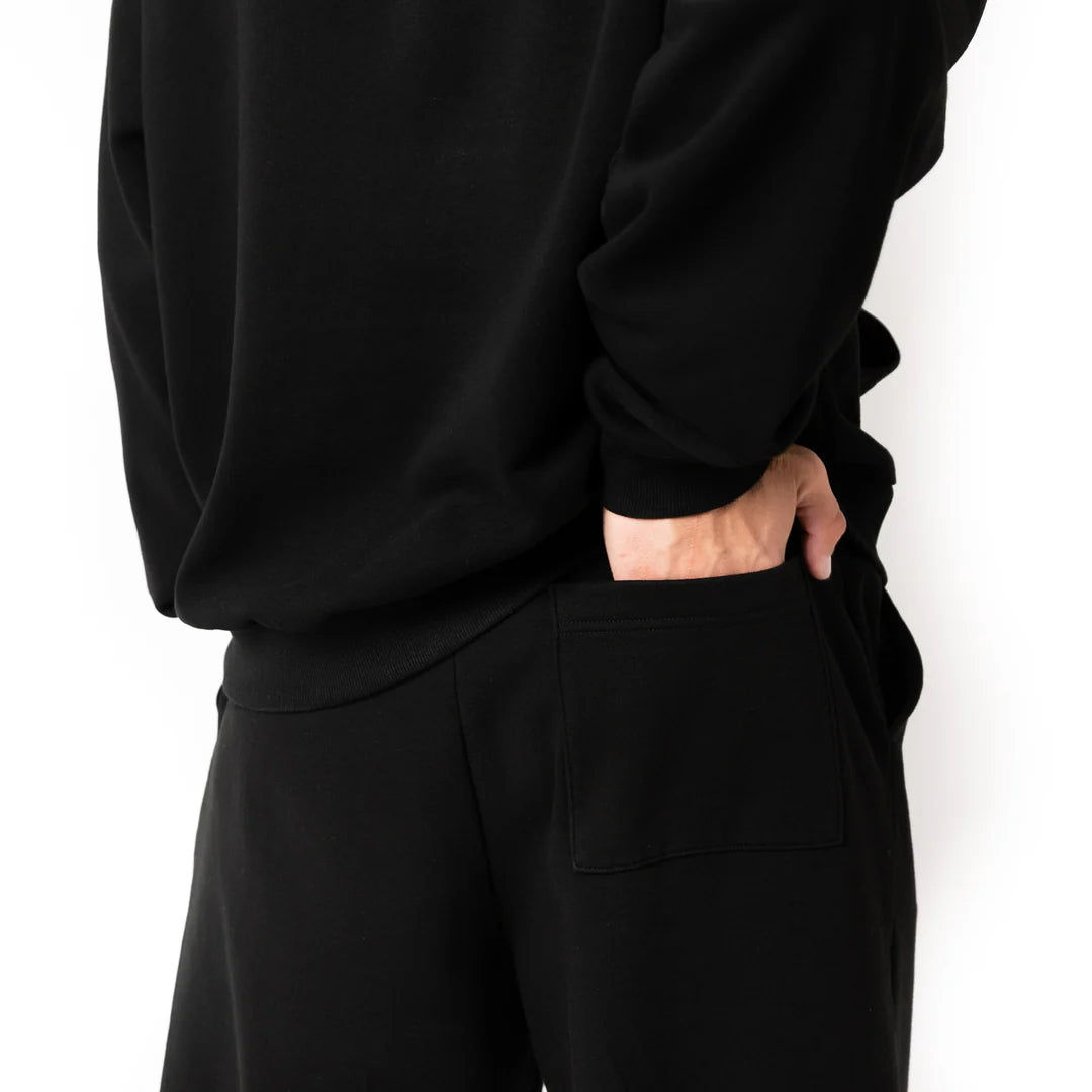 essential Jogger : straight leg - Black